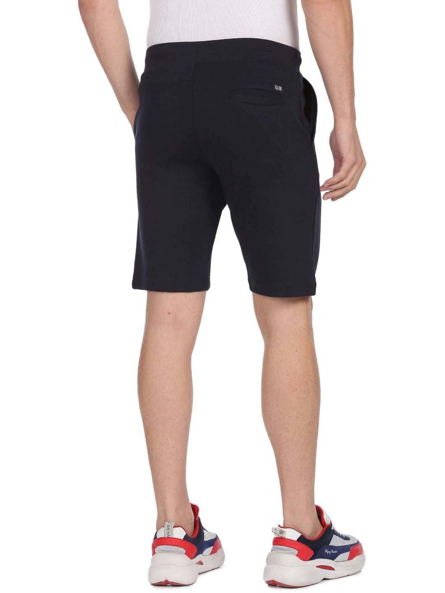 Arrow Sport Navy Regular Fit Shorts