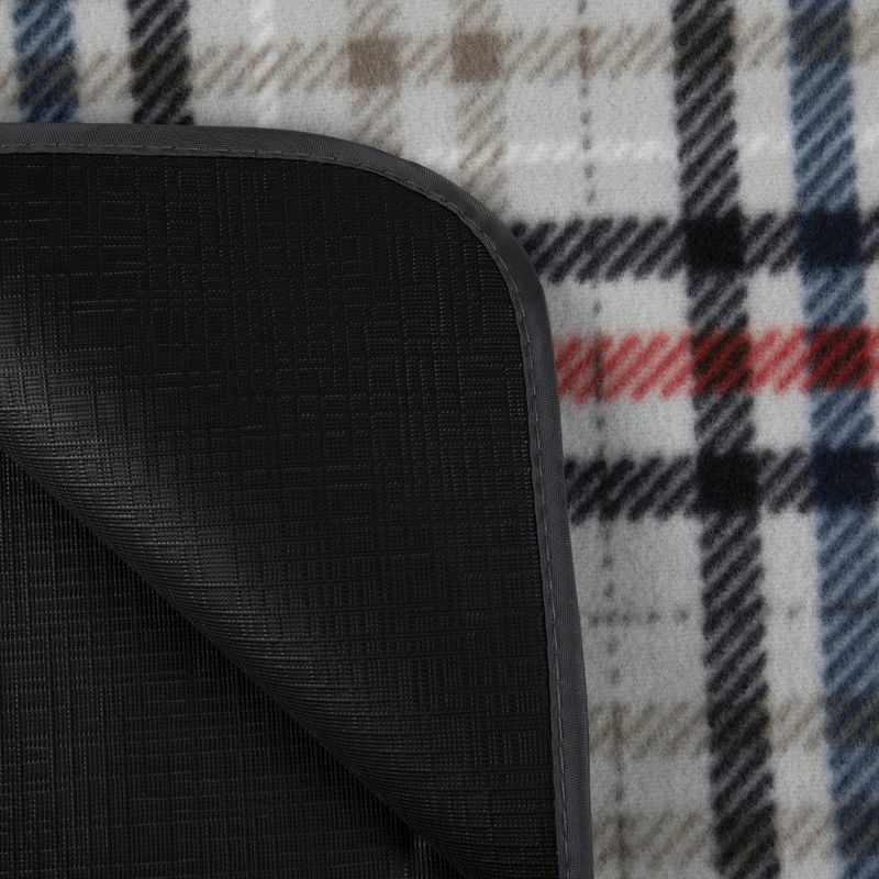 Oniva Blanket Tote Outdoor Carnaby Street Collection Picnic Blanket XL - Gray with Blue & Red Accents