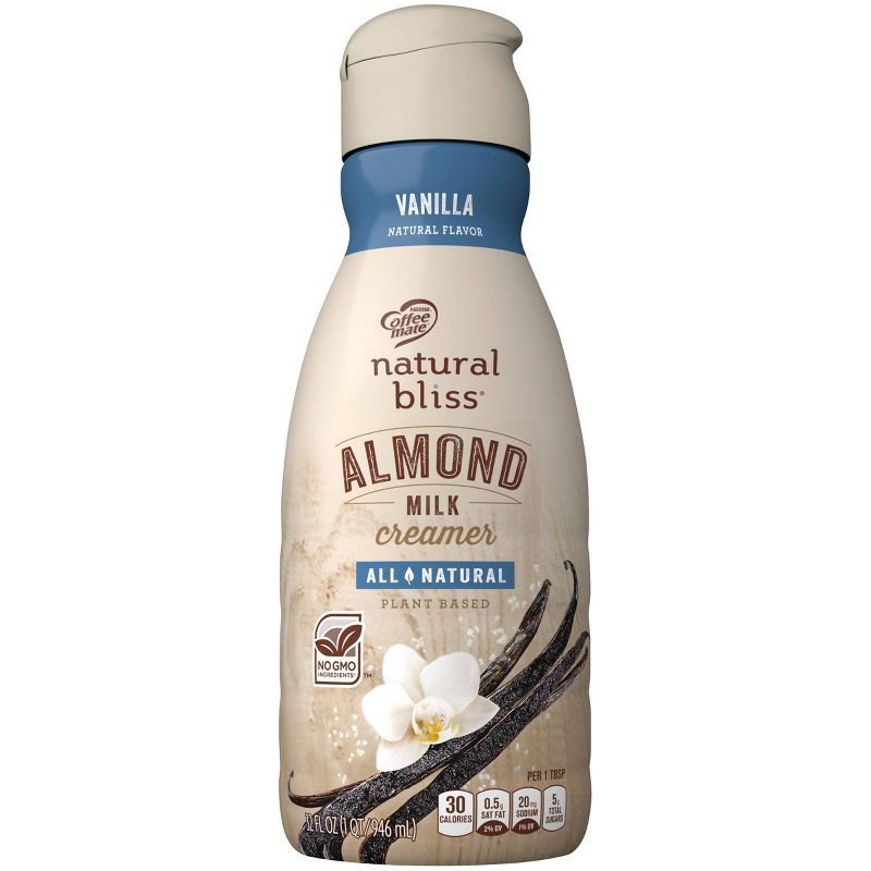 Coffee Mate Natural Bliss Vanilla AlmondMilk Creamer - 1qt