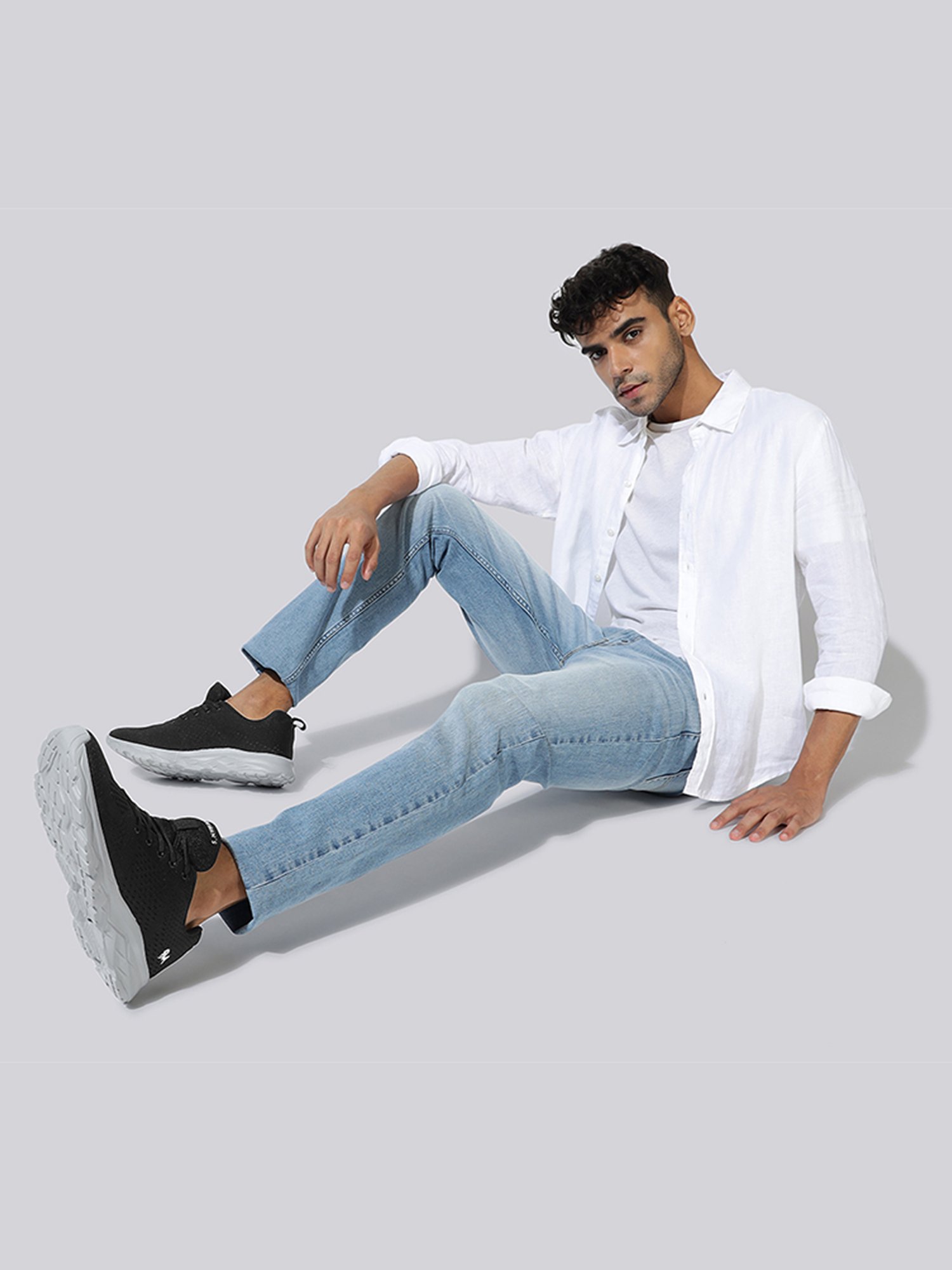 Neemans Men's Black Running Shoes