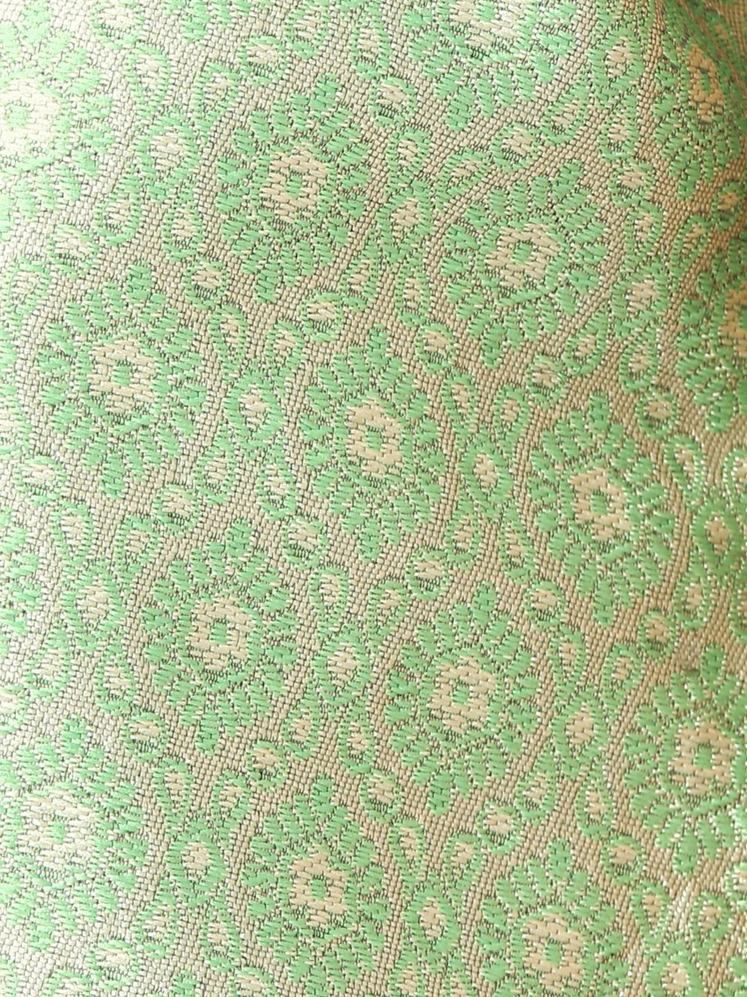 Hangup Green Jacquard Pattern Shrug