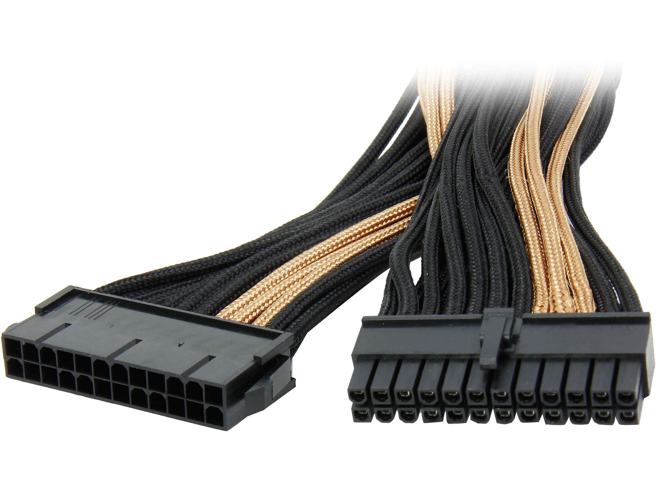 Silverstone PP07-MBBR Motherboard 24pin Connector Sleeved Extension Power Supply Cable
