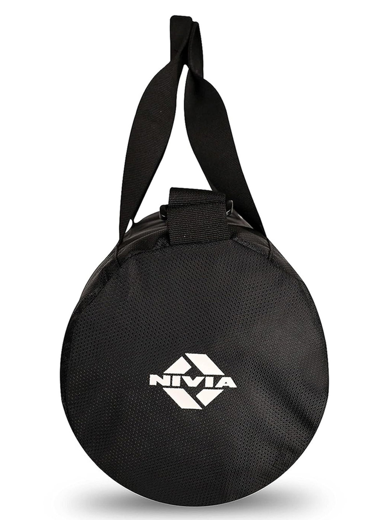 Nivia Round Bag (Black) Size - Medium