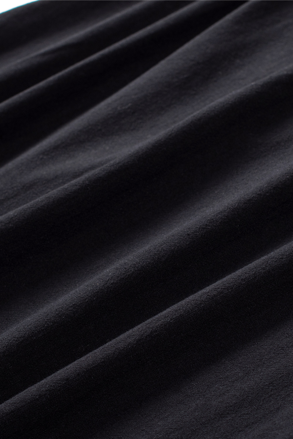 Black Pom Pom A Line Ruffled Sleeveless Short Dress