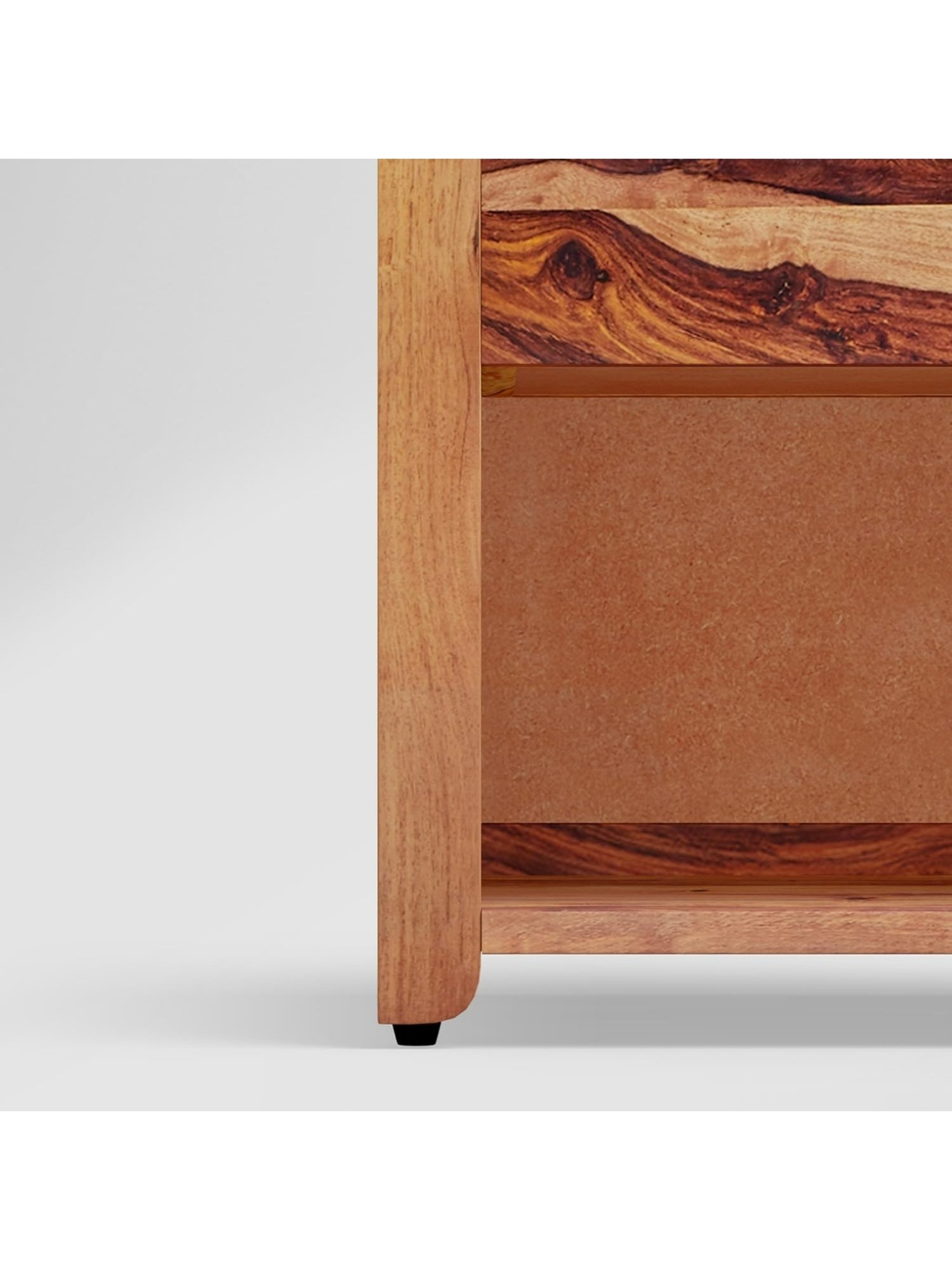 Ikiriya Avina Solid Dark Brown Wood End Table