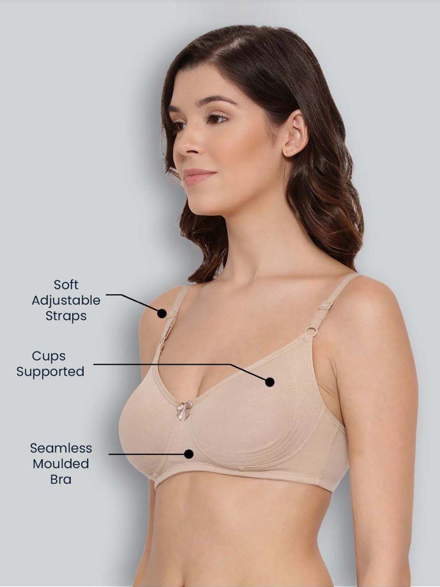 Lyra Tan Cotton Everyday Bra