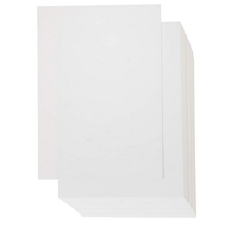 200 Pack White 5" x 7" Cardstock, Unruled Heavyweight Index Card Flash Card, Glossy Finish