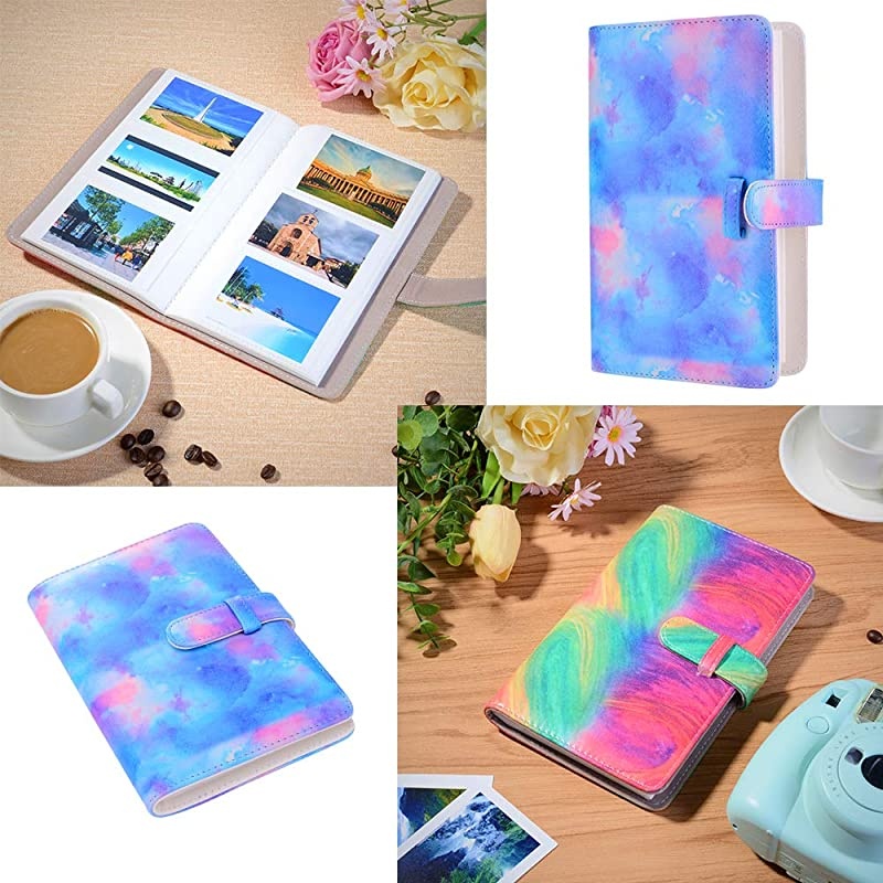 Instax Mini 9 Camera Accessories Bundles Compatible with Fujifilm Instax Mini 9 Mini 8 Mini 8+ Camera with Mini 9 Case,108 Photos Mini Photo Album,etc. (Fantasy Paint,14 Items)