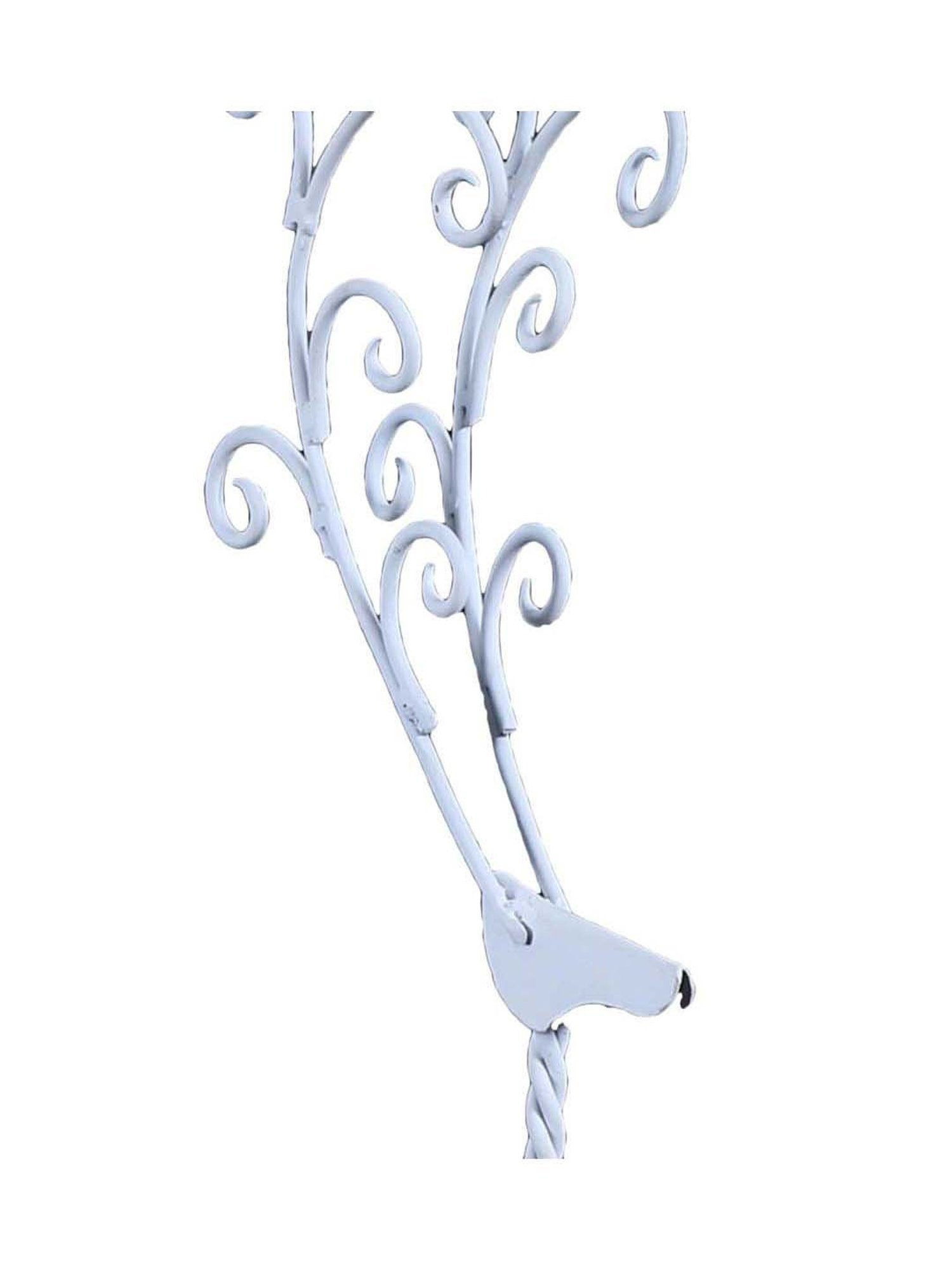 Artisans Rose White Animal Figurine Candle Holder - Set of 1