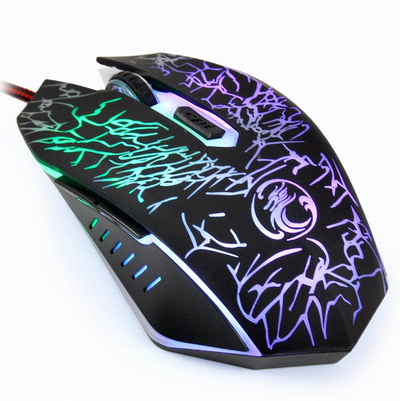 Funtech Wired Gaming Mouse USB Optical Computer Mouse 6 Buttons Professional Gamer Mouse For Laptops Desktops Ratones Pc X5