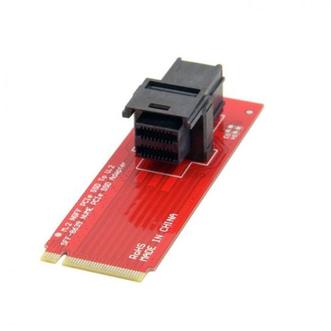 Jimier U.2 U2 Kit SFF-8639 NVME PCIe SSD Adapter for Mainboard SSD M.2 SFF-8643 Mini SAS HD SF-094