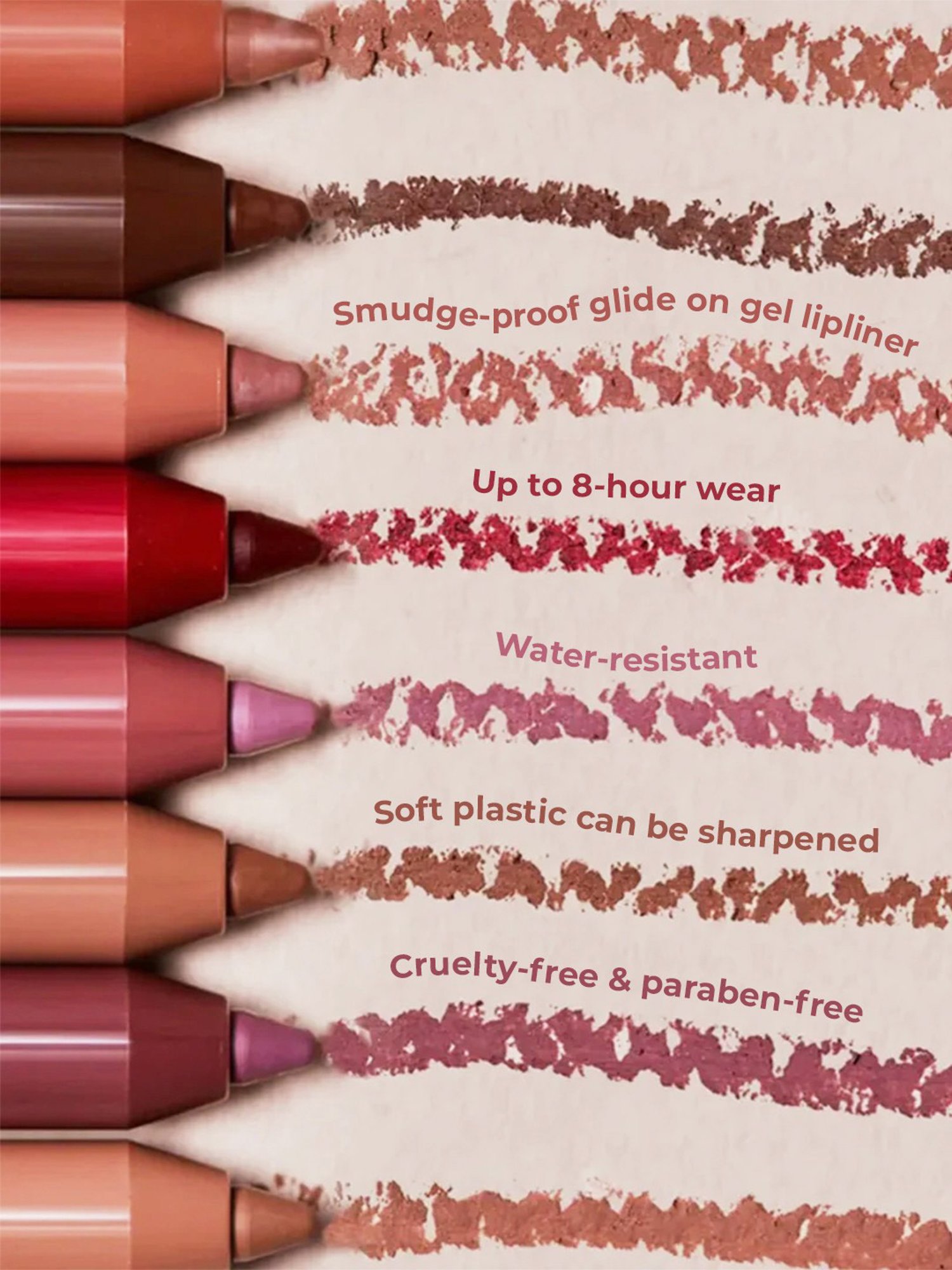 L.A. Girl Shockwave Nude Lip Liner Rosewood - 1.2 gm