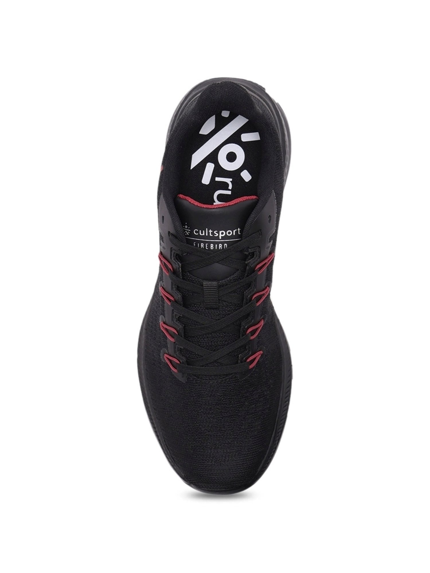 Cultsport Men's Firebird Black Running Shoes