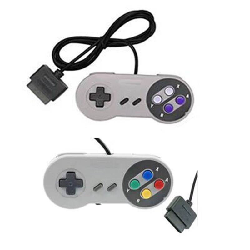 Portable Game Controller 16 Bit for Super Nintendo SNES System Console Control Pad