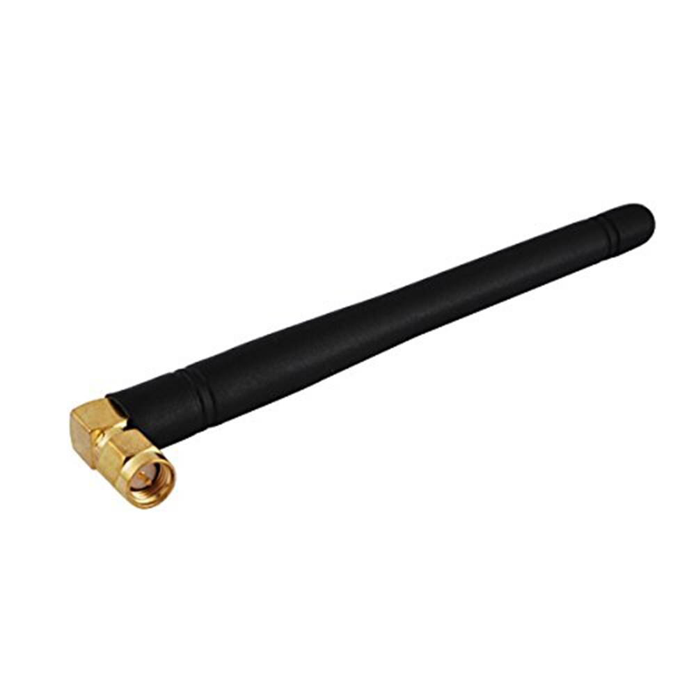 10Pcs 2dbi 433Mhz Rubber Antenna Gold-Plated SMA Male Right Angle Aerial Wireless Antenna
