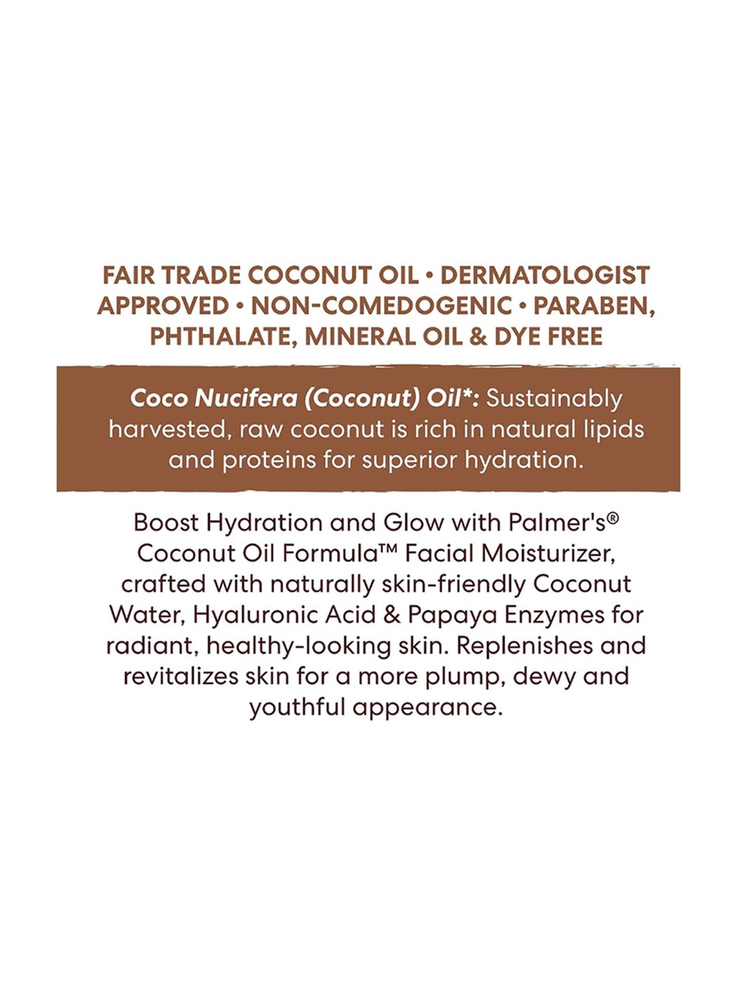 Palmer's Coconut Formula with Vitamin E Coconut Hydrate Facial Moisturizer - 50 gm