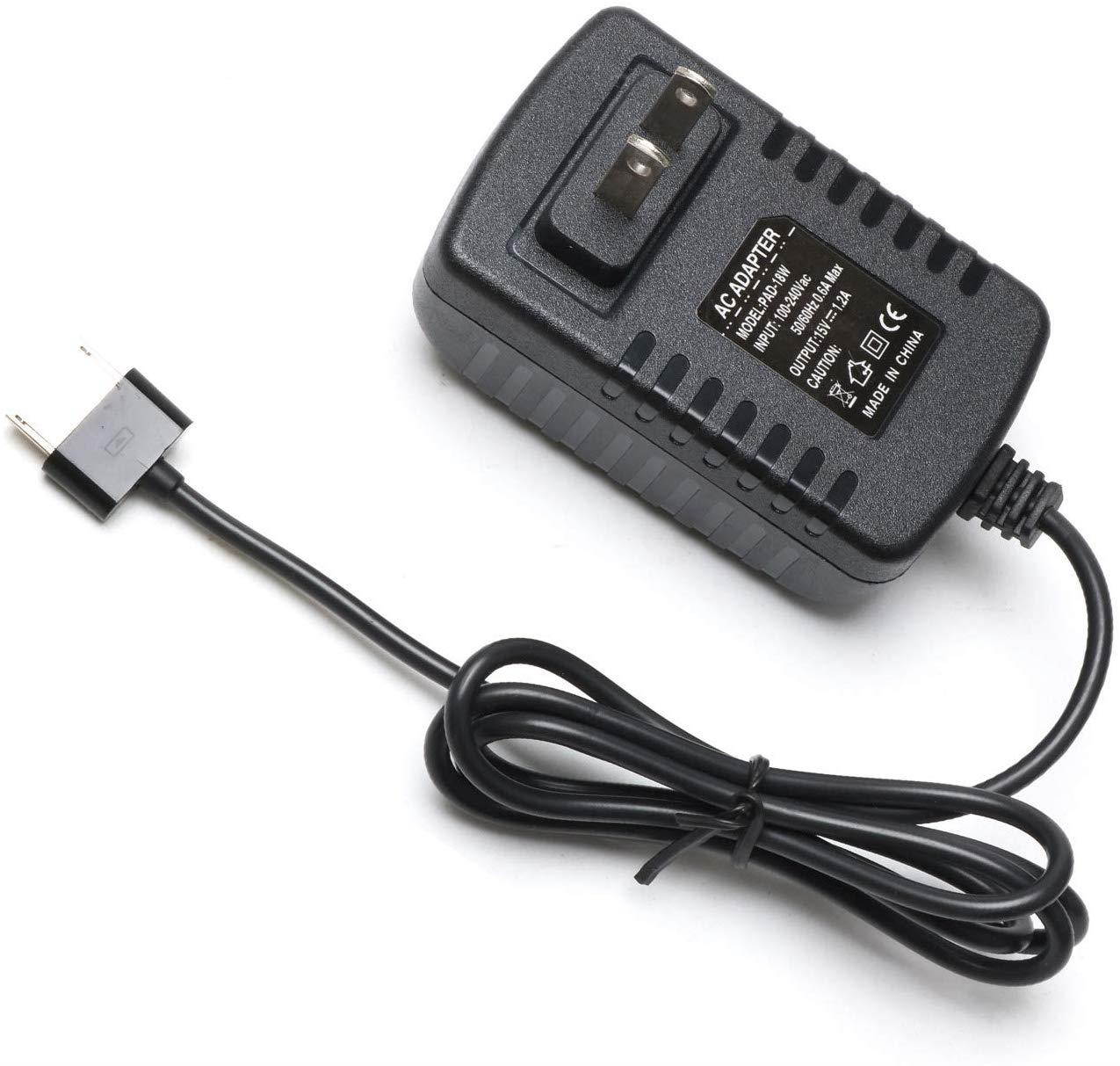 15V 1.2A 18W Ac Charger Power Supply Adapter Cord for Asus Vivo Tab RT TF600 TF600T TF701T TF701T TF810 TF810C- 11.6-Inch Tablet