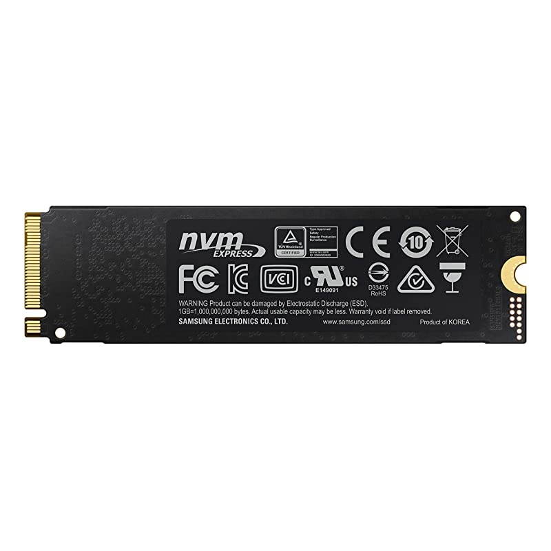 MZV7E500BW 970 EVO SSD 500GB M2 NVMe Interface Internal Solid State Drive with VNAND Technology BlackRed