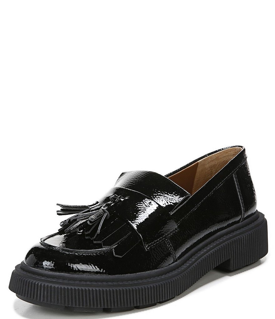 Franco Sarto Jack Kiltie Fringe Tassel Patent Loafers