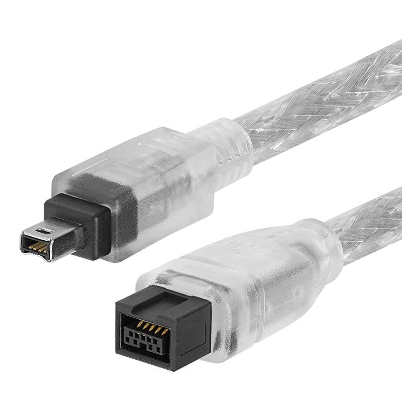 15FT Bilingual FireWire 800/Firewire 400 Cable - IEEE 1394 High Speed Firewire 9 Pin to 4 Pin Cable for MacBook