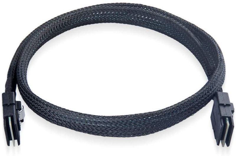 6G Internal Mini SAS SFF-8087 to SFF-8087 Cable, 100-Ohms, 0.8-m(2.64ft), 2 Pack