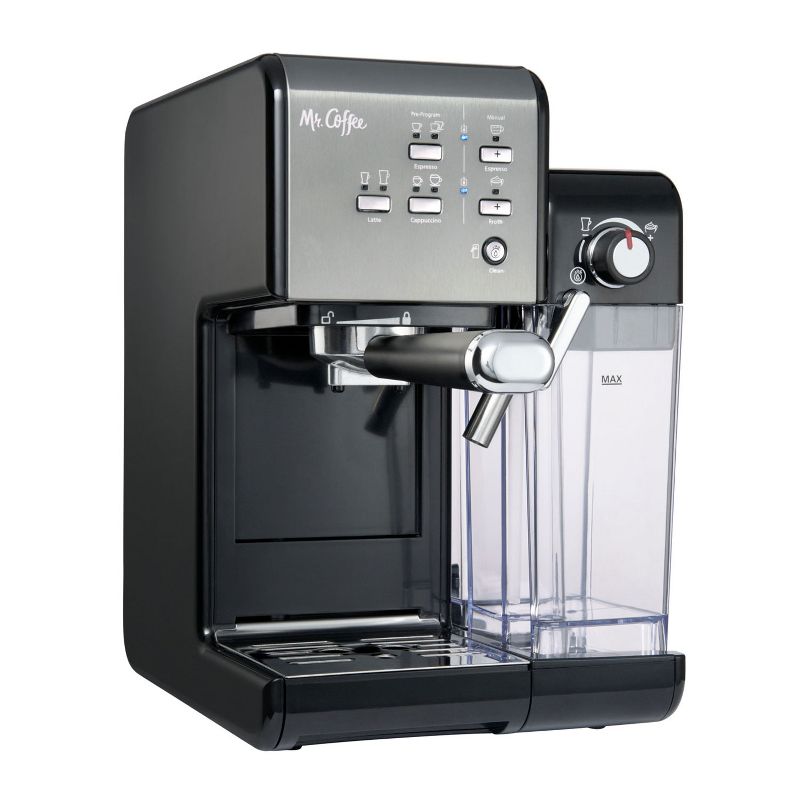 Mr. Coffee BVMC-EM7000DS Home Kitchen 1 Touch 19 Bar Pump Automatic Cappuccino, Latte, Espresso Maker Machine, Black