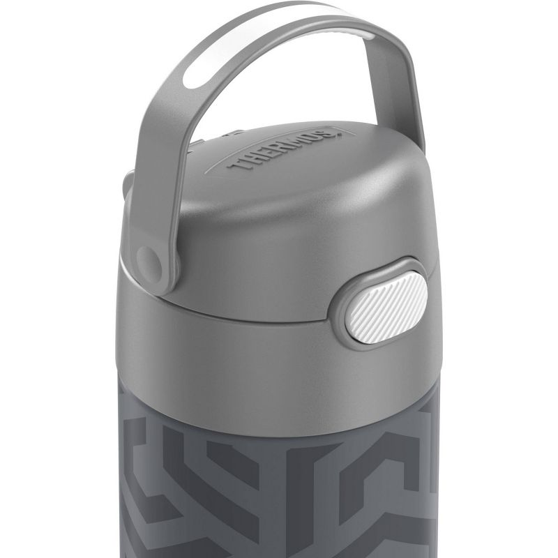 Thermos 12oz FUNtainer Water Bottle with Bail Handle - Gray Waves