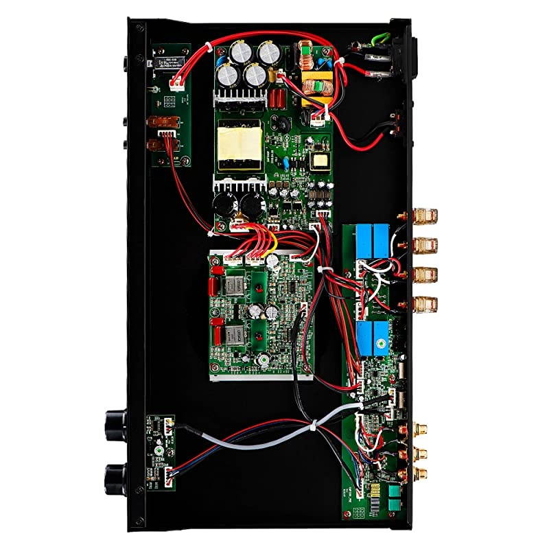 300W Class D Stereo 2 Channel Power Amplifier, A/B Switch, Treble Bass Control - XMP300