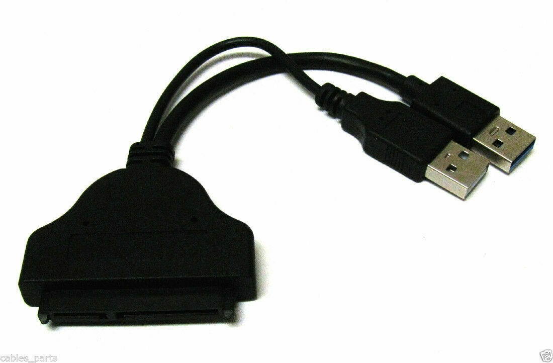 USB to SATA 22 Pin Data Power Cable Adapter for 2.5" HDD Hard Disk Driver
