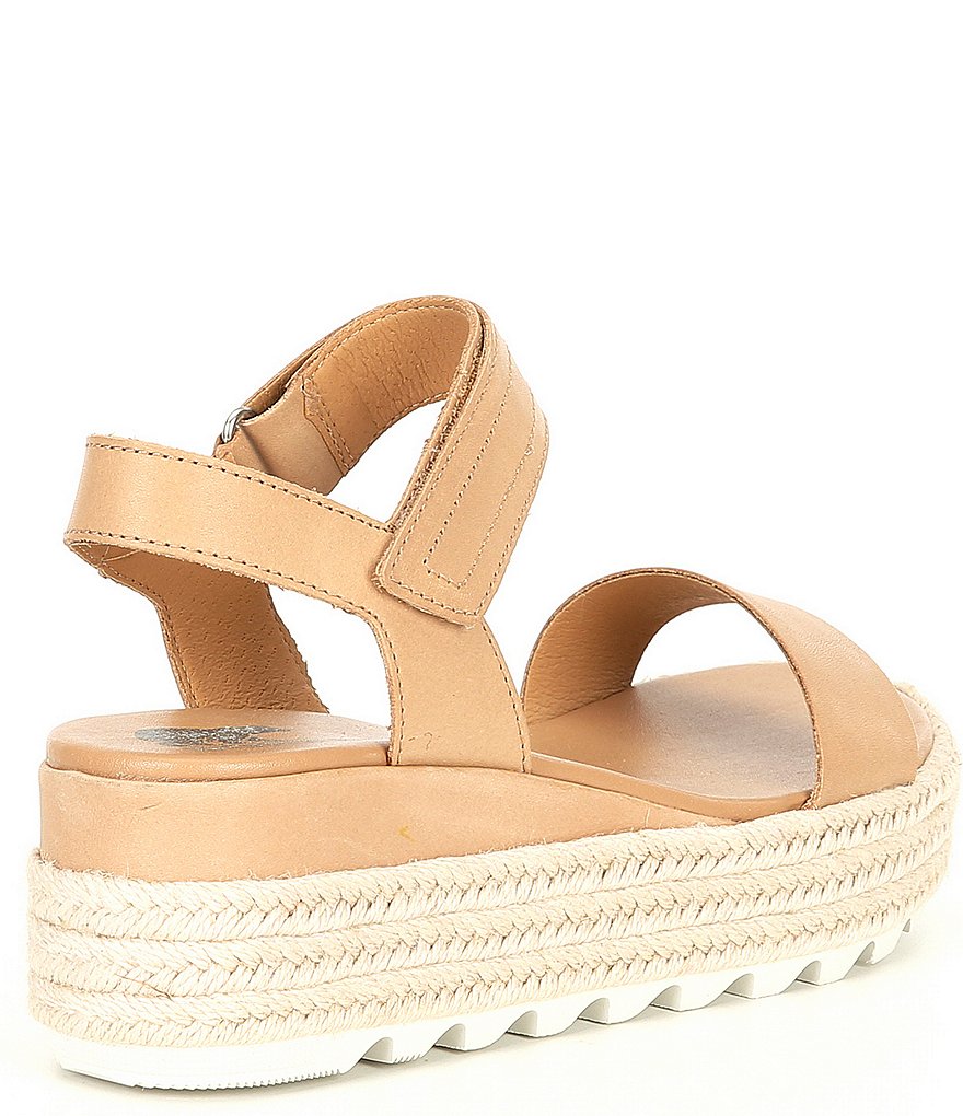 Sorel Cameron Leather Flatform Espadrille Sandals