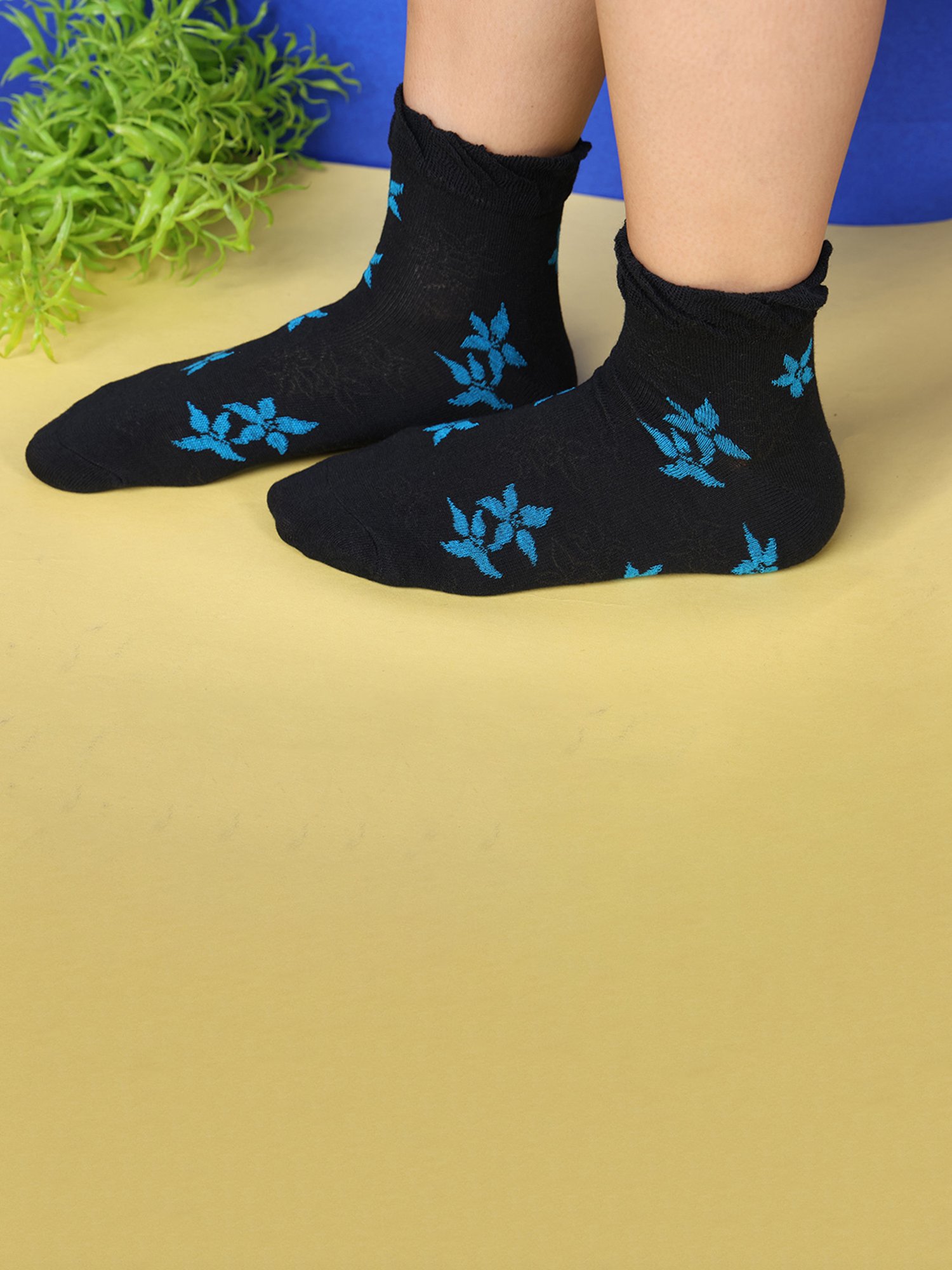 Dollar Multicolor Cotton Printed Socks (Pack Of 5)