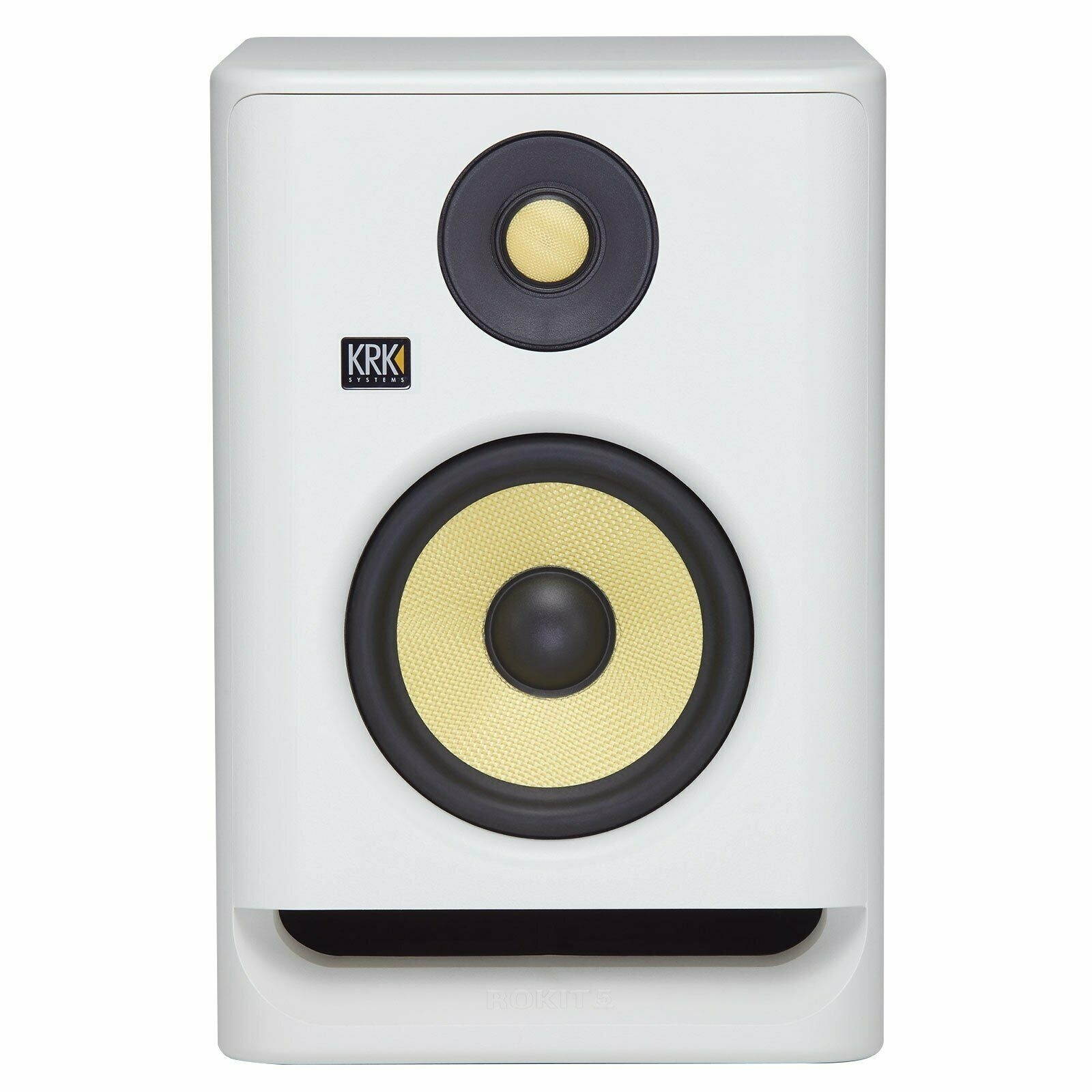 KRK ROKIT RP5 G4 5" Studio Monitor Speakers White Noise Edition w Mic & Pads