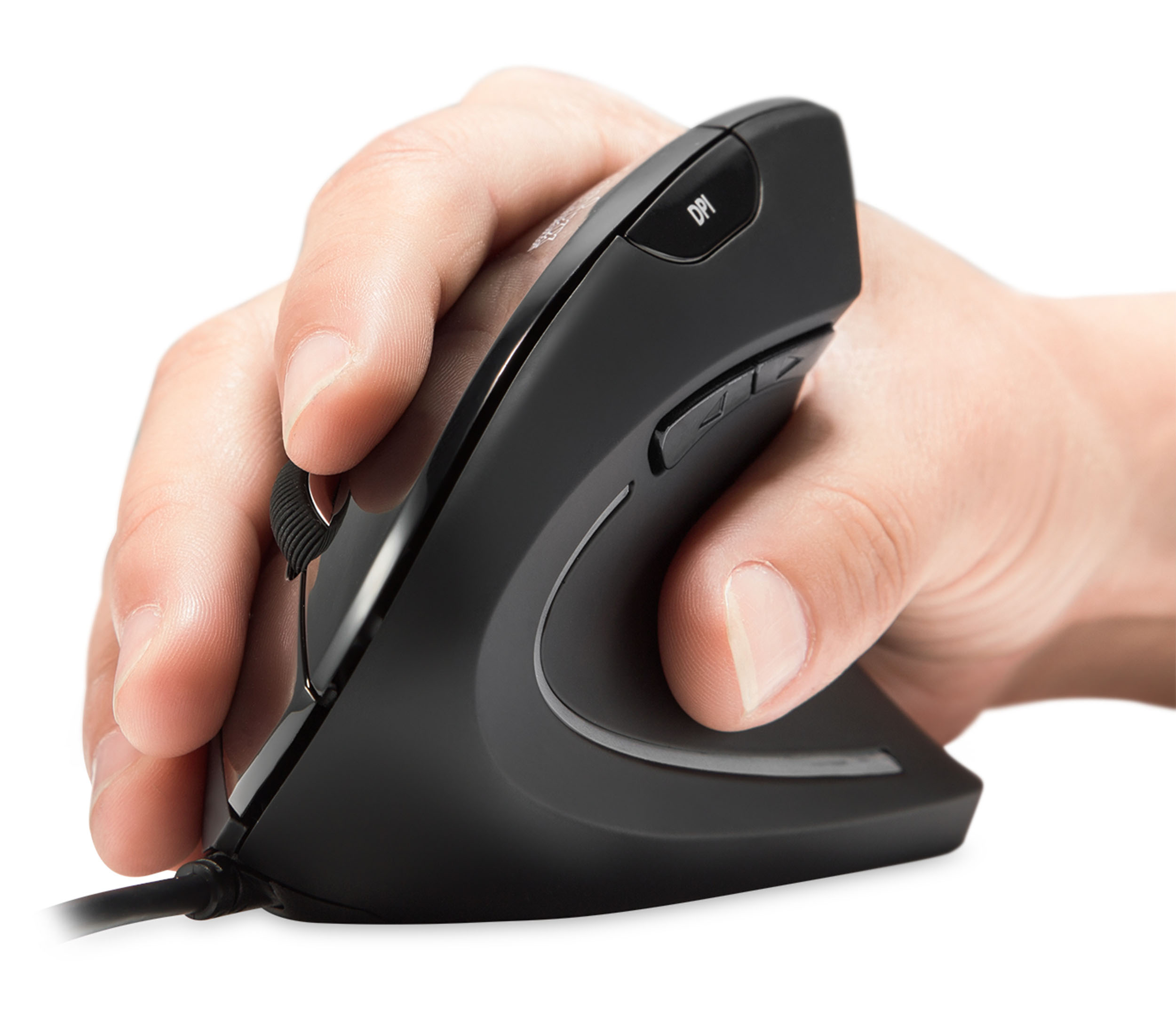 Perixx PERIMICE-713 Wireless Ergonomic Vertical Mouse - 1000/1500/2000 DPI - Right Handed - Recommended with RSI User