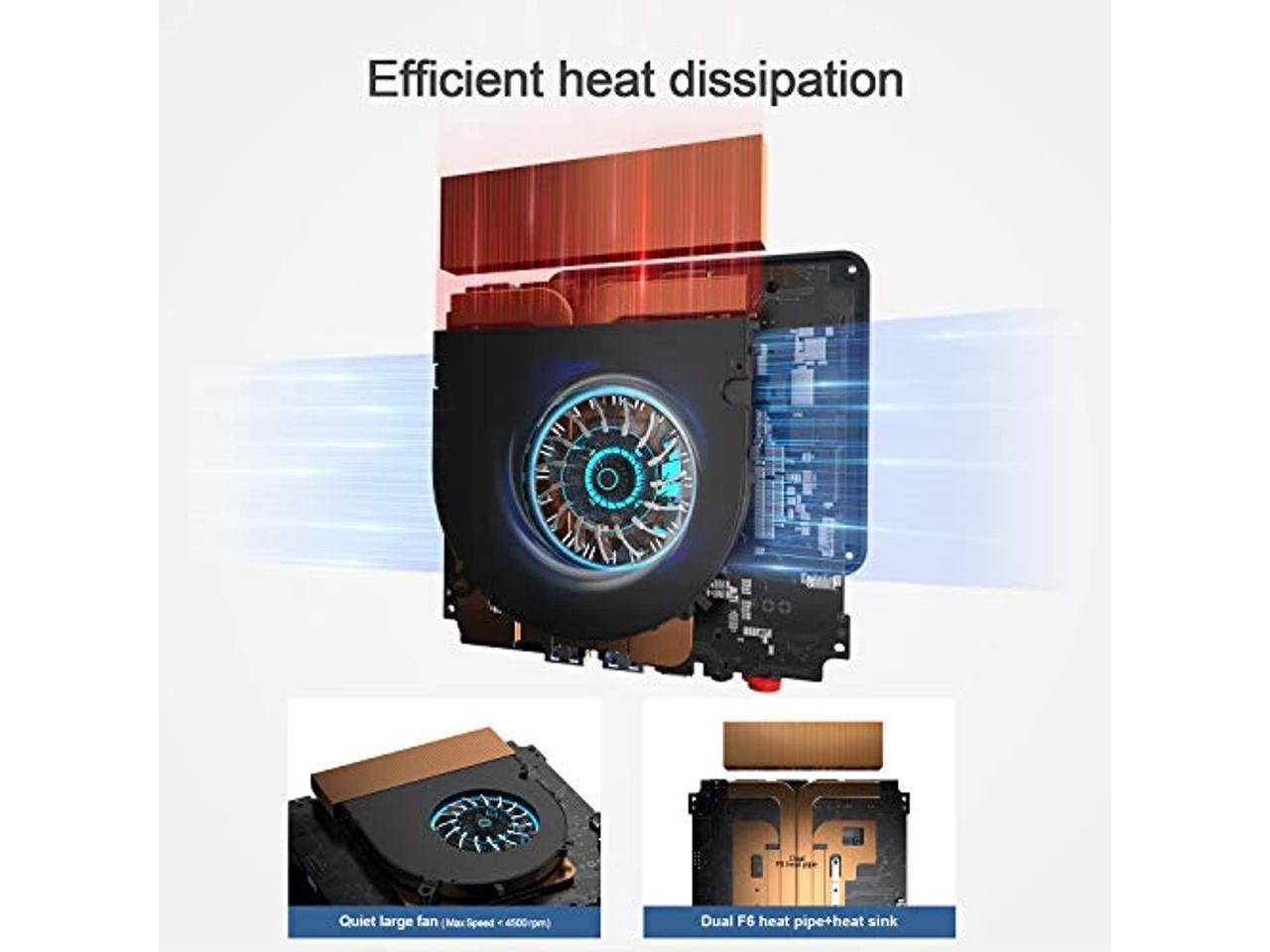 Beelink SEI10 Mini Pc Windows 10 Pro,with 10th Generation Intel Comet Lake i3-10110U(Up to 4.1GHz) 8G DDR4 256GB NVMe SSD Intel UHD Graphics Dual HDMI 4K Mini Computer WiFi 6,BT5.0