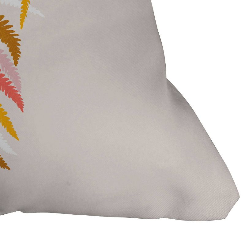 16"x16" Sunshine Canteen Fall Fern Throw Pillow Brown - society6