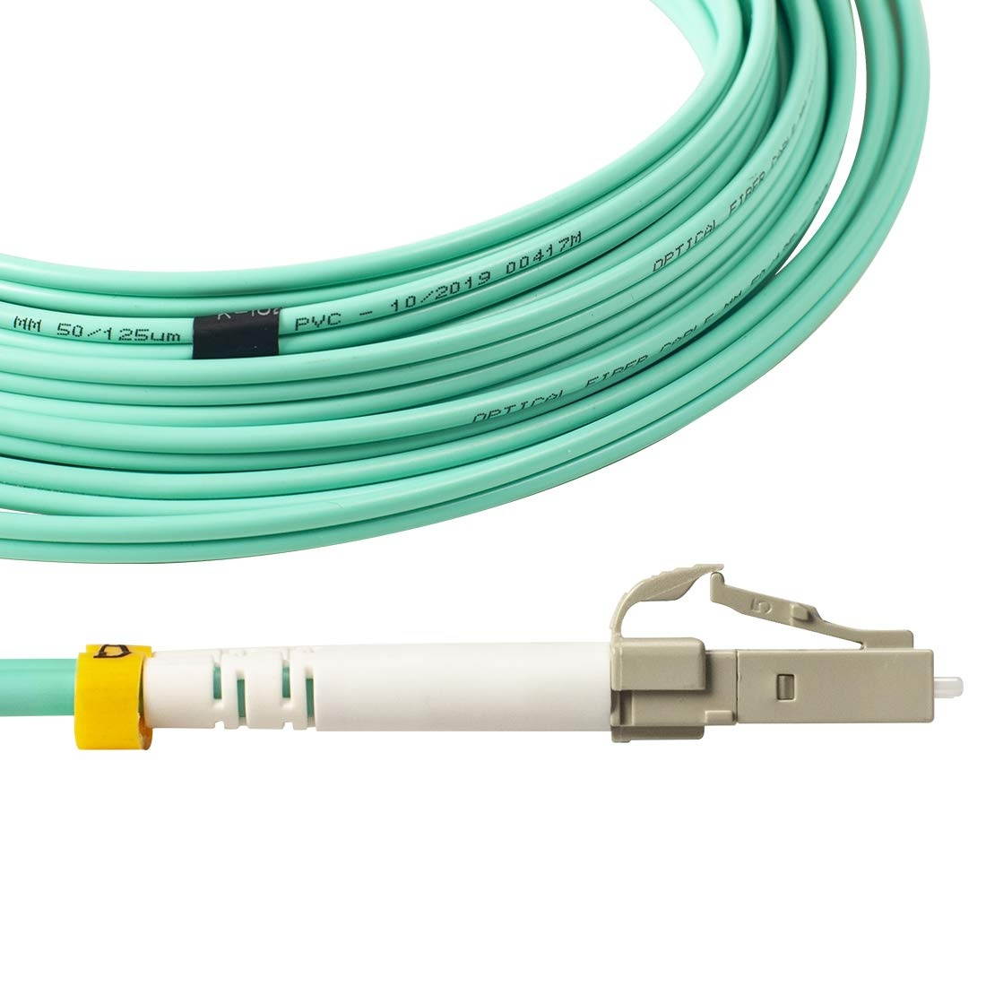 LC to LC Fiber Patch Cable VANDESAIL 10G Gigabit Fiber Optic Cables Multimode OM3 Duplex 50/125 OFNP (20 Meter / 65.6ft 1 Pack)