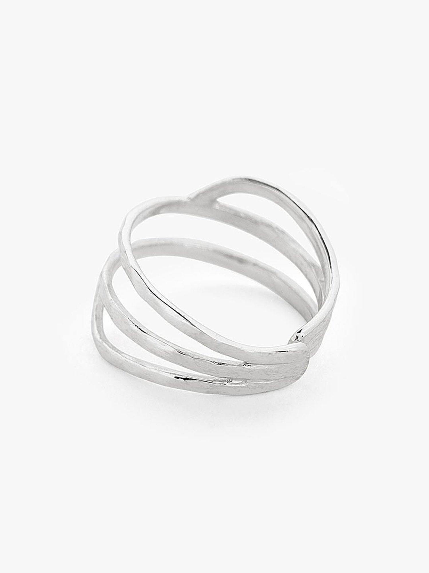March by FableStreet 92.5 Sterling Silver Entwine Ring for Women
