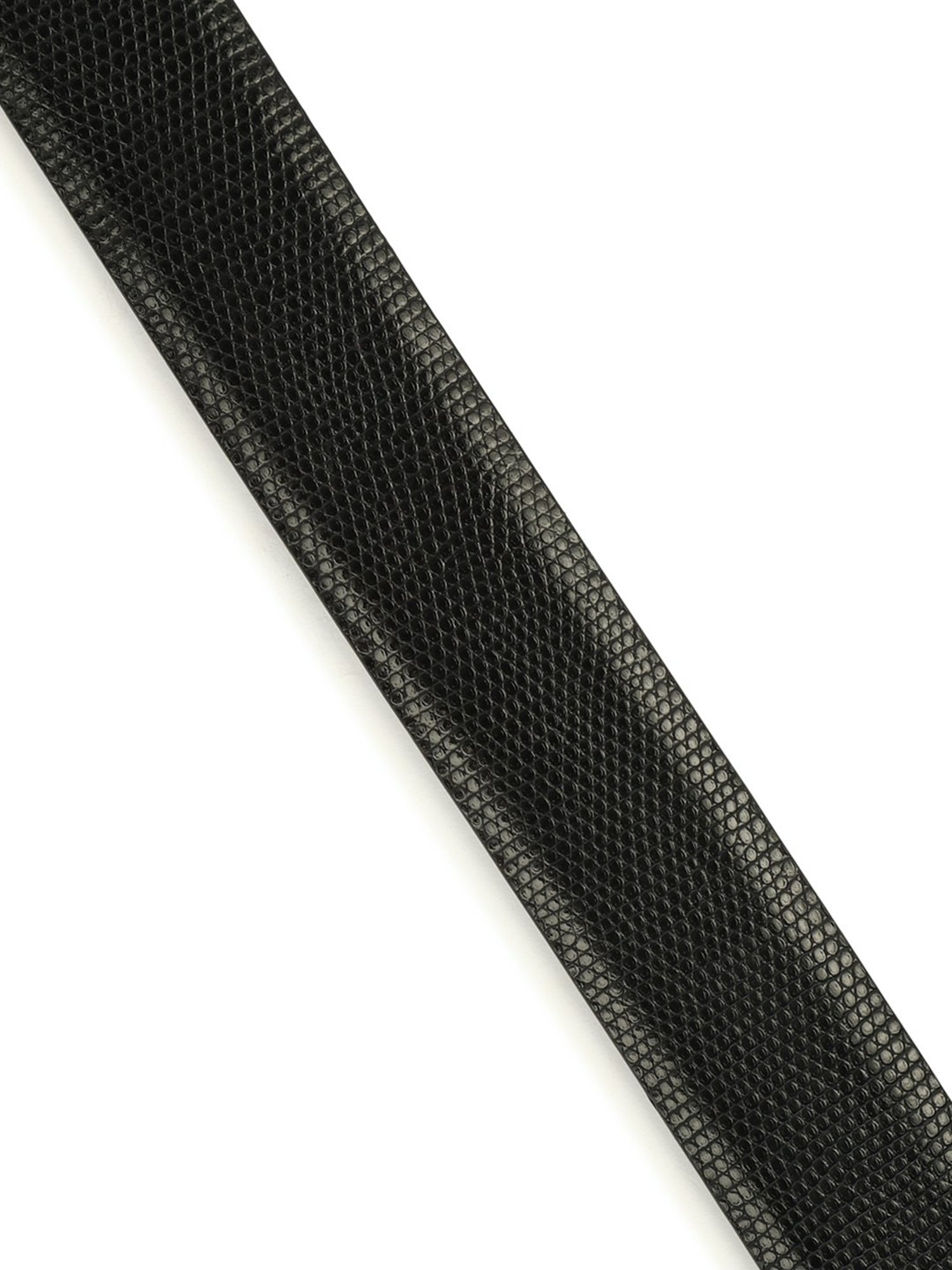 Louis Philippe Black Leather Reversible Belt for Men