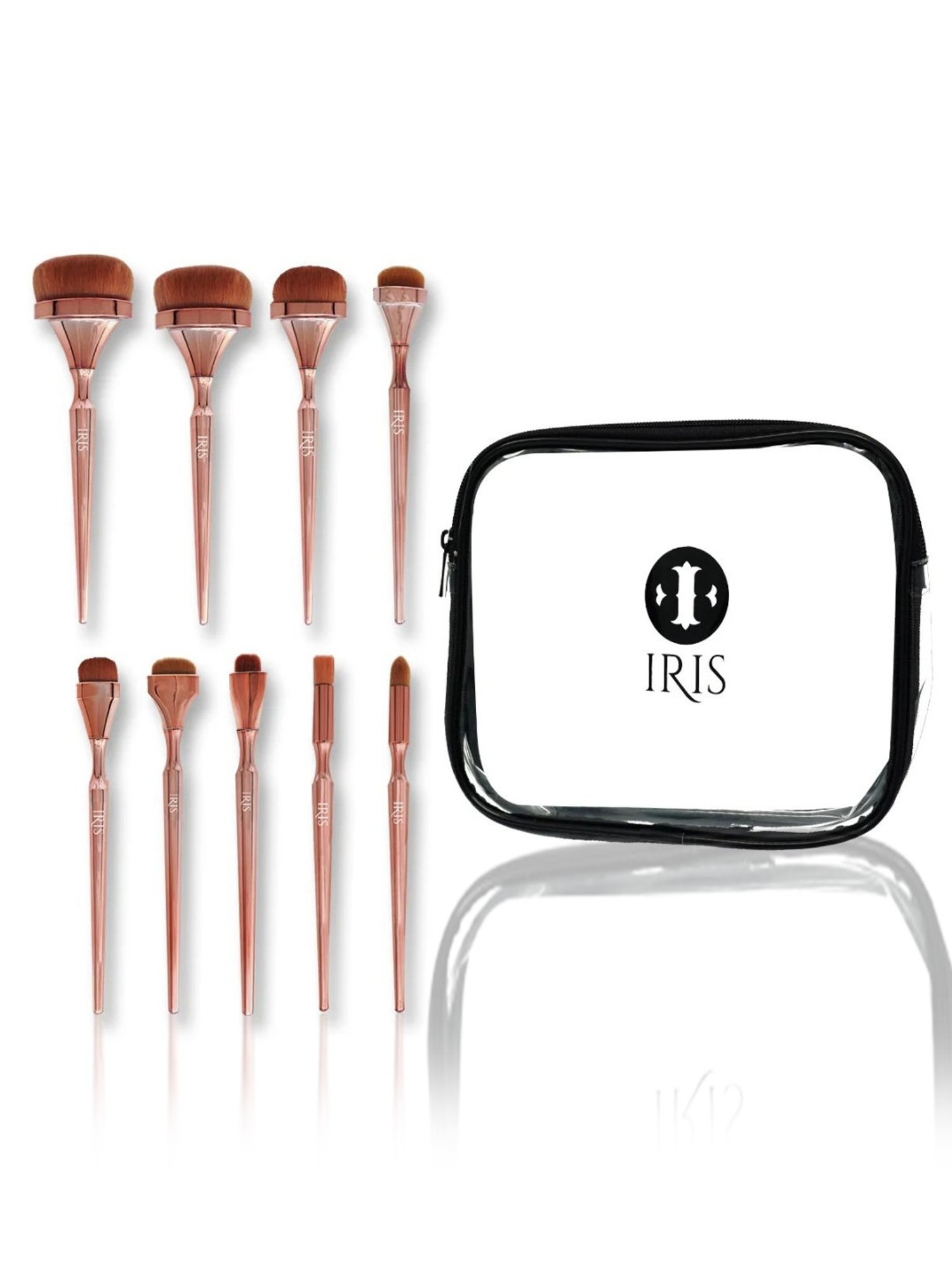 Iris Cosmetics Luminous 9-Piece Face Brush Set