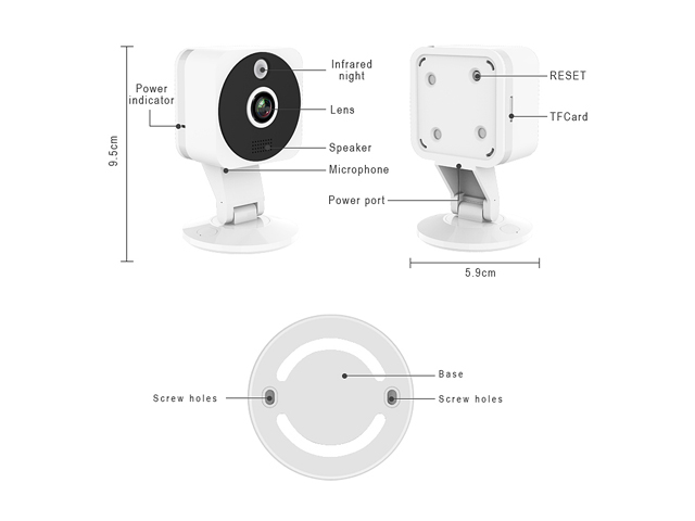 Inland NexHT 2 Pack Security Camera 1080p Full Wireless IP Surveillance System with Zoom, Night Vision, Two-Way Audio, Cloud Storage, Motion Alerts
