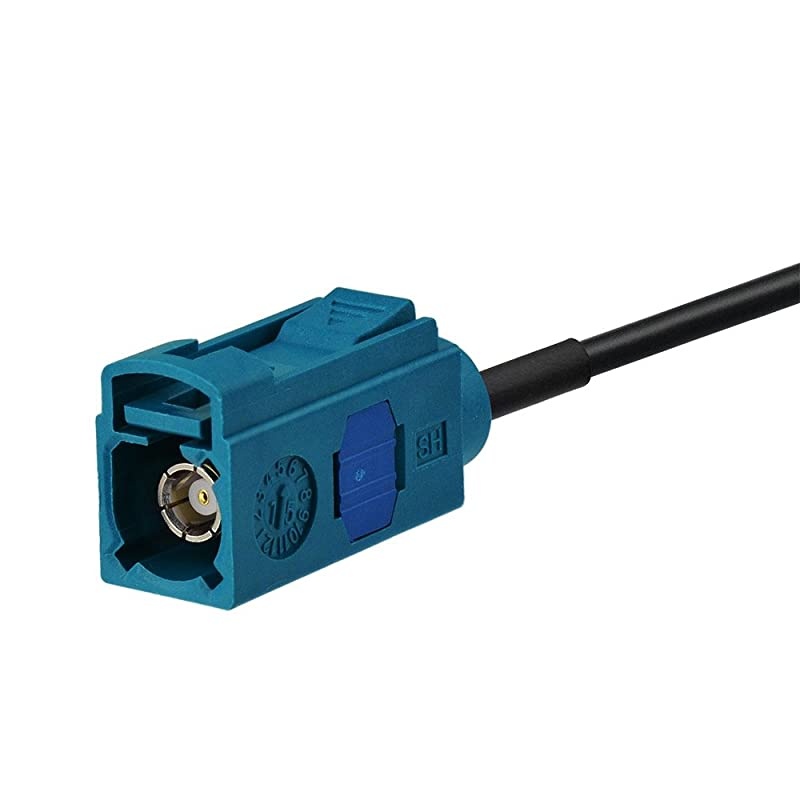 Universal Vehicle Car Stereo FM AM Radio Antenna Adapter Cable Fakra Z Female to Motorola DIN Socket Connector Cable 15cm 6 inch for Car Stereo Audio HD Radio Head Unit CD Media Player Receiver