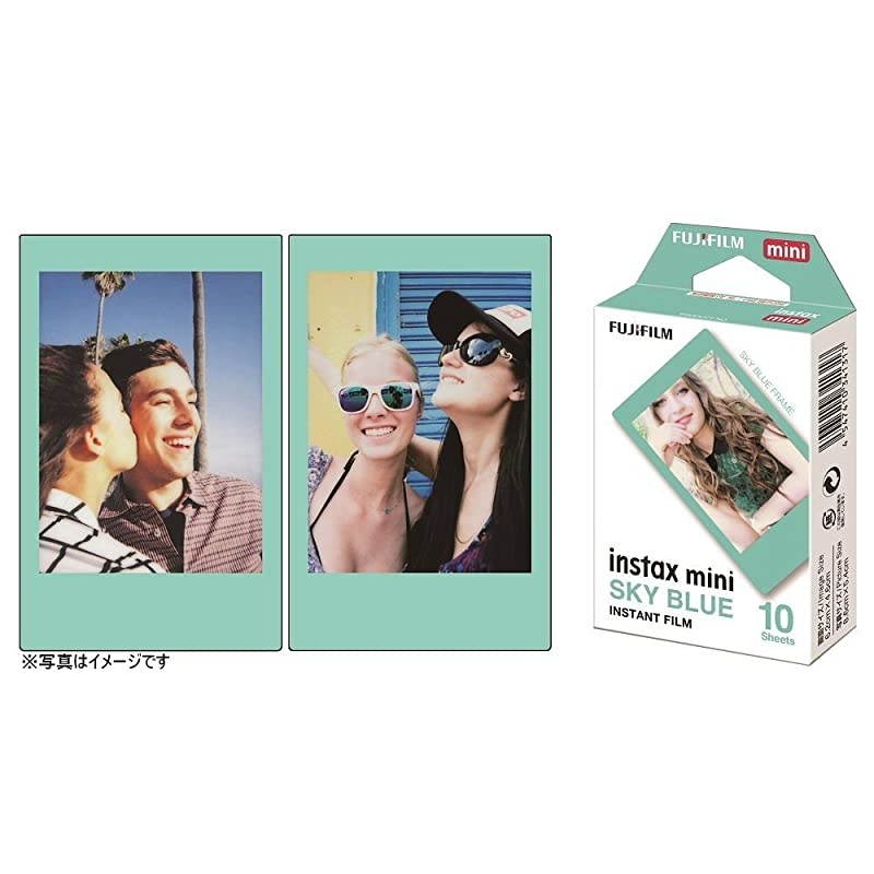 Instax Mini Instant Film 4PACK BUNDLE SET SKY BLUE 10 + Black Frame 10 + Monochrome 10 + Twin 20 90 8 70 7s 50s 25 300 Camera SP1 Printer