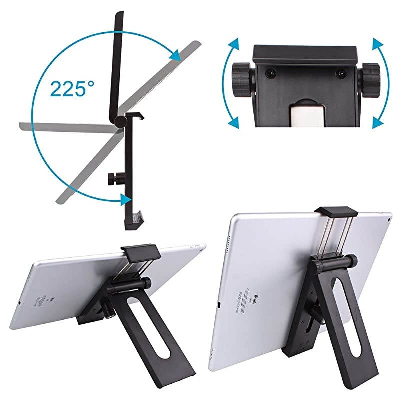 Phone Tablet Tripod Mount Adapter | Plastic MultiAngle Tablet Stand Desktop Holder Dock Fits 35129 Inch Phones iPad ProAirMini Tablet Tripod Ball Head for  MonopodTripod