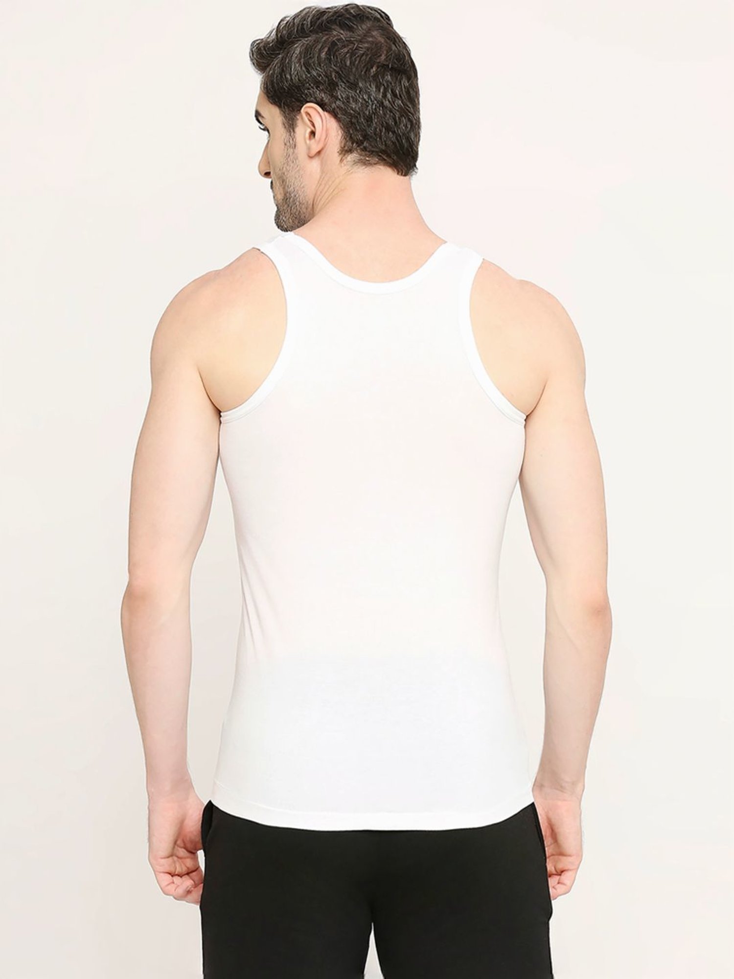 Vip White Regular Fit Vest - Pack Of 5