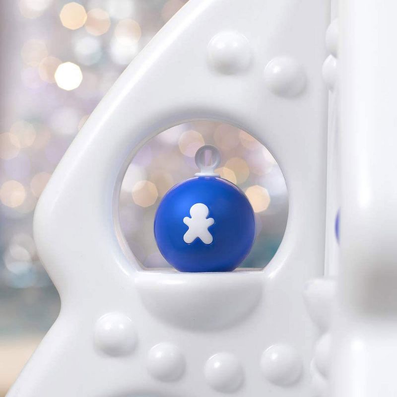 Step2 497699 33 Inch My First Christmas Tree Train Set with Decorative Ornaments and Built In Tree Skirt Storage for Kids 1.5 Years Old and Up