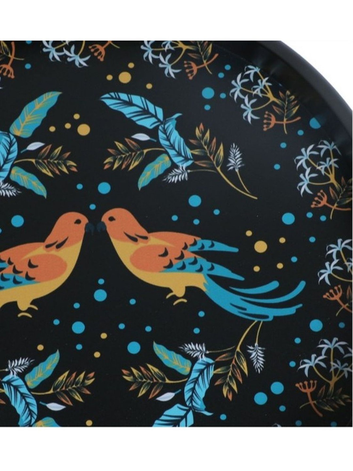 Crayton Bird Printed Round MDF Wall Hanging - Set of 1