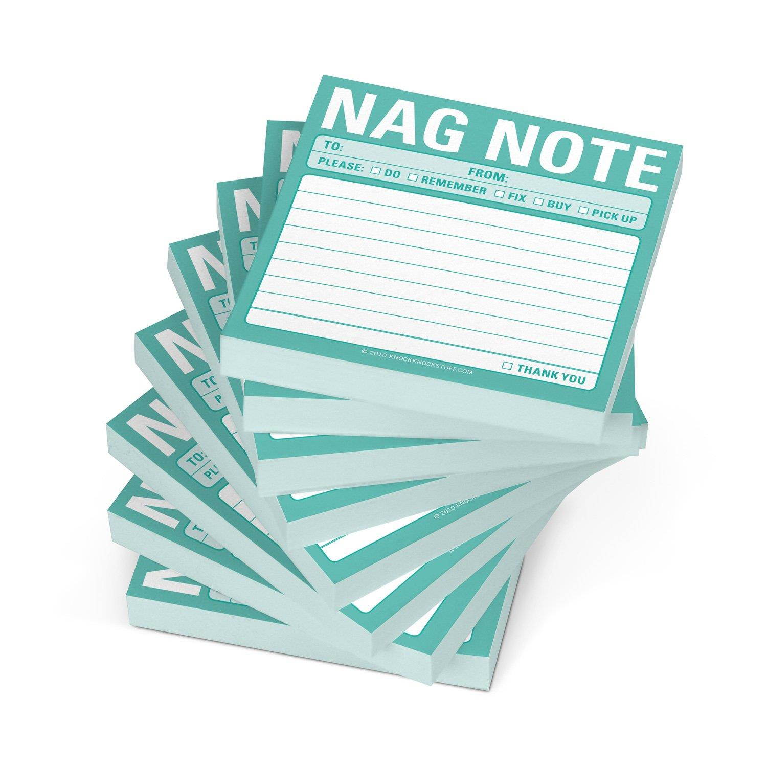 8-Pack Sticky Notes: Nag Note