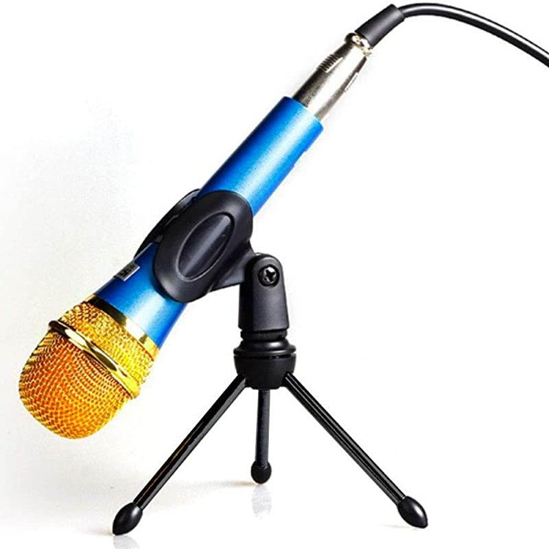 Microphone Stand, Upgraded Angle Adjustable Tripod Table Mic Stand for Recording Microphone or Other Microphone