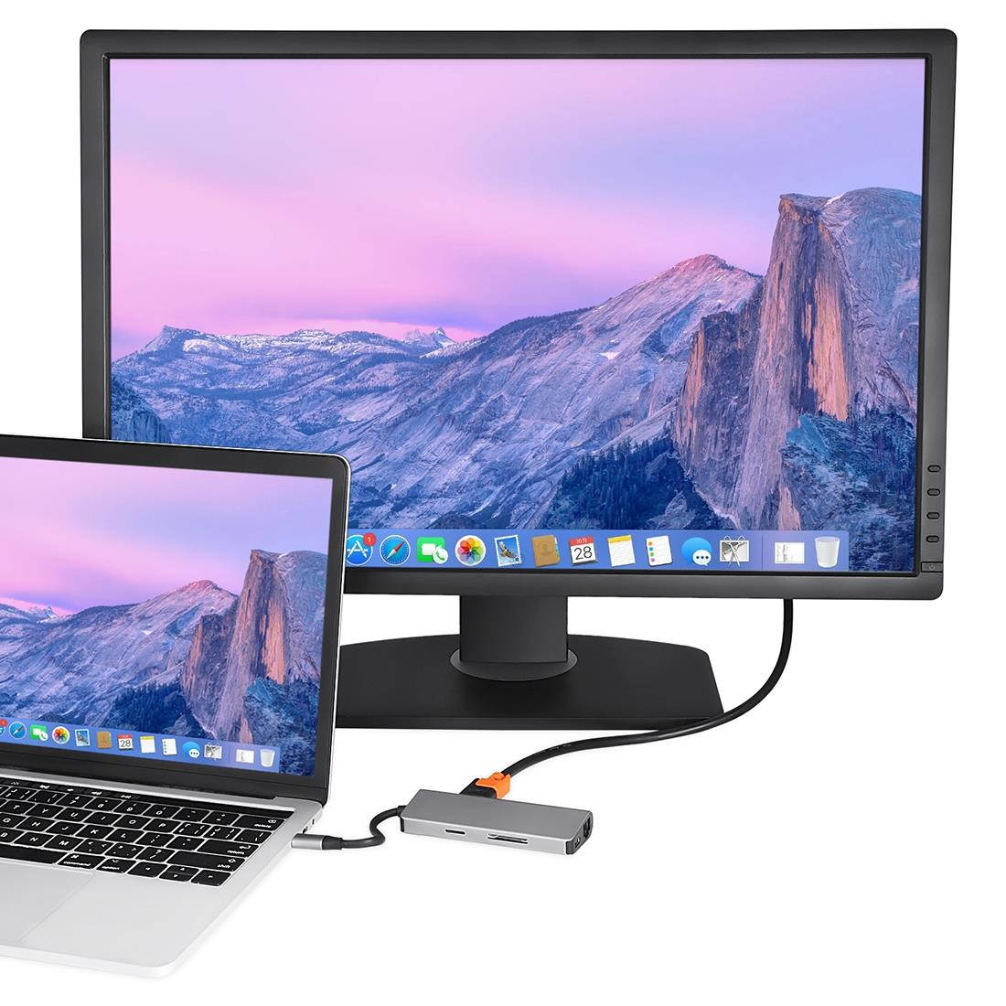 USB 3.0 Hub, Portable SuperSpeed 4 Port USB 3.0 Hub with Built-in Cable , USB Extension Multi-function USB Dock Hot Swapping Support for  Mac, PC, USB Flash Drives and Other Devices