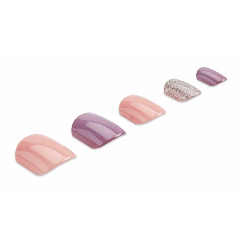 Ardell Nail Addict False Nails - Pastel Pink & Purple - 24ct